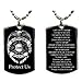 Police Policeman Prayer(Stainless Steel) Medal Pendant Necklace