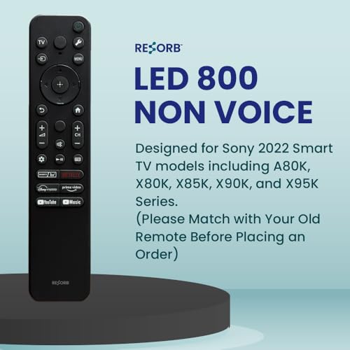 Image of LED 800 Smart TV Remote Compatible with Sony Android TV Replacement for RMF-TX810U Series with Netflix Prime Video YouTube Hotstar Shortcut Buttons (LED 800 Non Voice)