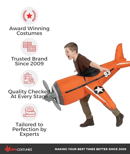 Disfraz Inflable Avión de Combate para Niños miniatura 5