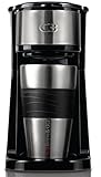 Capacidad: 420 ml \'C3 30 – 10612 Brew & Go – 1 de tazas de café máquina de juego con aislante de vasos de acero inoxidable – Para to go\"