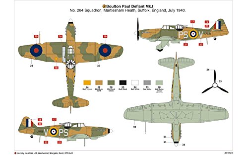 Maquette Boulton Paul Defiant Airfix A05128 assemblage précis sans défaut ajustement 1/48