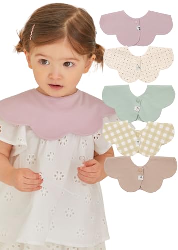 Image of Konny Baby Bibs Set, 360 ​​° Rotate, Soft and Absorbent Bandana Drooling for Boys Girls baby Essentials
