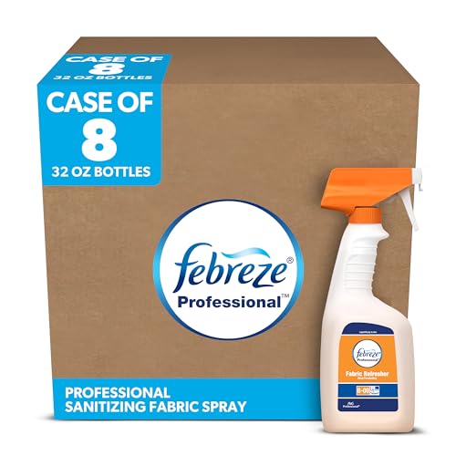 Image of P&G Professional - PGC03259 Fabric Refresher Odor Eliminator by Febreze Professional, Bulk Deep Penetrating Refill for Fabrics in Hotels, Restaurants and Businesses, Fresh Clean Scent, 32 oz. (Case of 8) - 10037000032592