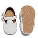 HONGTEYA Infant Baby Girls Mary Jane Flats Non Slip for Toddler First Walkers Soft Sole PU Leather Crib Shoes Sneaker Wedding Party Christmas Princess Dress Shoes Baby Moccasins Girls