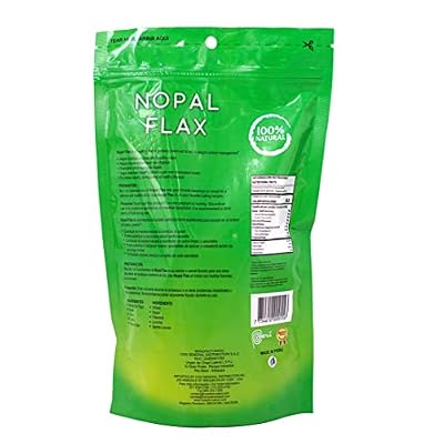 Nuestra Salud - Nopal Flax Linaza Plus Value Pack (3 bags) Colon Cleanse Fiber Flaxseed Original 454g