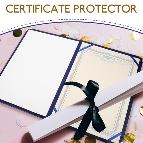 Funda para Certificados A4 de cuero suave y cubierta protectora de documentos elegantes 3