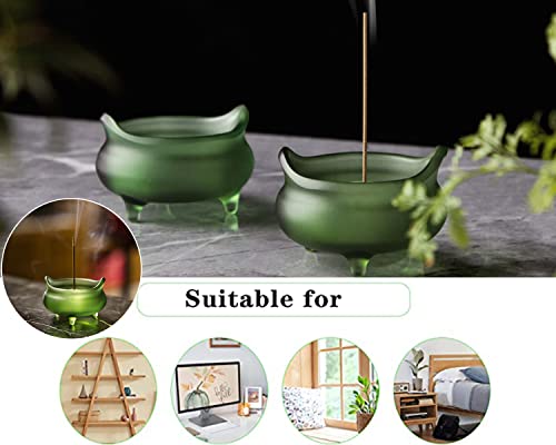 Handmade Incense Burner Holder, Tripod Stick Incense Burner, Crystal Ash Catcher Aromatherapy For Home Decor Office Yoga Meditation #TOP4