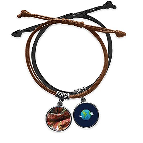Pulsera de cuero y piedra multicolor ideal para tus looks diarios de verano