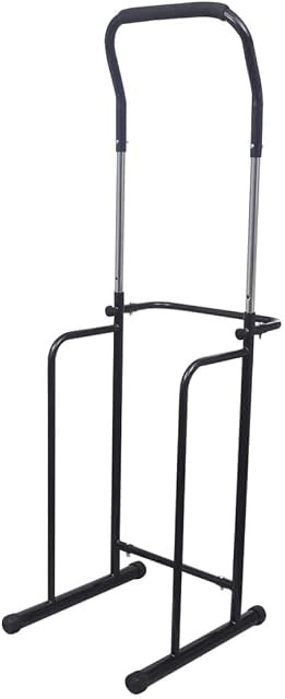 vidaXL Adjustable Pull-up Dip Station 175-224cm Black Weightlifting Machine