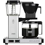 Technivorm Moccamaster 53956 KBG, 10-Cup Coffee Maker, 40 oz, Matte Silver