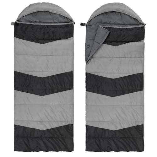 Bolsa de dormir rectangular con calefacción para adultos, ligera, impermeable y compacta con almohadillas térmicas USB para camping, viaje y senderismo miniatura 2