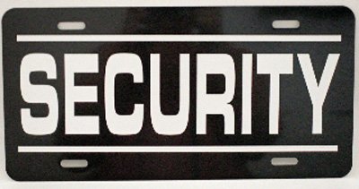 SECURITY Metal Novelty Reproduction Sign Compatible with DODGE CHARGER FORD