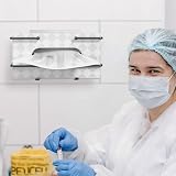 Selbstklebender Wand-Handschuhspender – Metall Labor-Handschuhhalter für Einweg- & Latexhandschuhe, Taschentuchbox Organizer, medizinischer Handschuhhalter ohne Bohren, Schwarz