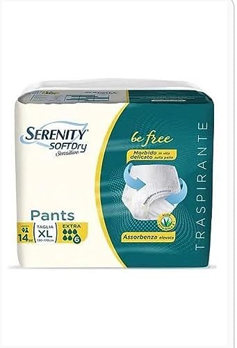 SERENITY PANNOLONI MUTANDINA PULL UP BE FREE EXTRA TAGLIA XL 8 CONFEZIONI DA 14 PEZZI