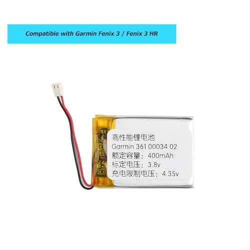 Vvsialeek 361-00034-02 Ersatz Akku Kompatibel Für Garmin Fenix 3 / Fenix 3 HR Smartwatch Watch with Toolkit
