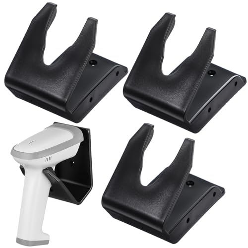 MAGICLULU Soporte para Escáner de Código de Barras de 3 Piezas, Montaje Colgante para Escritorio y Pared, Compatible Escáneres Portátiles, Adecuado para Supermercados y Almacenes