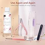 Makartt Cuticle Remover Kit, Nail Care Kit with Cuticle Oil Pen, Cuticle Trimmer, Nail File & 120ml Cuticle Remover Liquid, Nail Manicure Kit for Cuticle Softener & Moisturize - Image 5