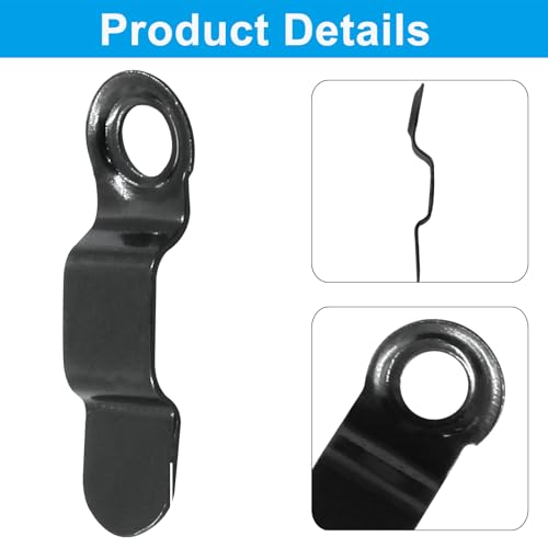Image of BokWin Picture Frame Turn Button with Screws, Black, 100 Pcs | Metal, Picture Frame Fasteners, For Hanging Pictures Photos Drawings