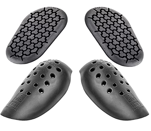 Sas-Tec Lot de 4 inserts en mousse viscoélastique à mémoire de forme pour hanches et genouillères - Pantalon de moto de motard - Niveau 2 Cover