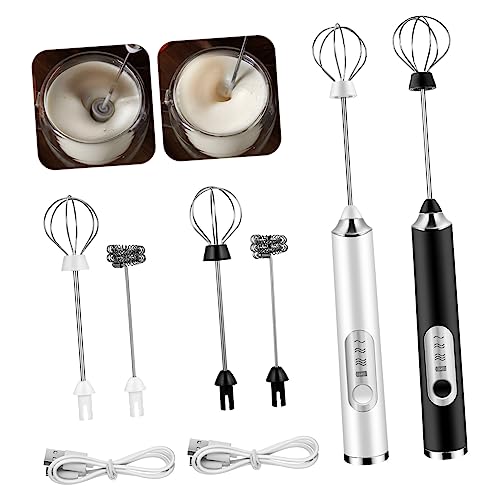 CHICAMPERA Batidor Eléctrico Recargable Para Café y Huevos Espumador De Leche Portátil Velocidades Batidor Automático De Espuma