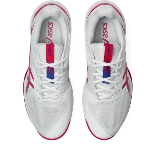 ASICS ASICS Women's Solution Speed FlyteFoam 3 Tennis Shoes, 8.5, White/Bright Rose