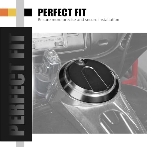 Bouchon de porte de console de carburant or pour remplacer la trappe usée de votre Harley