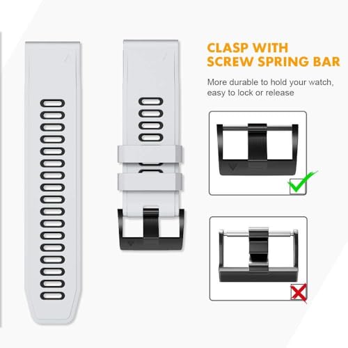 Bracelet silicone Fenix 7X et 6X idéal pour le trail running et le fitness