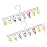 Organisateur de chapeaux pour femmes : gain de place assuré, séchage facile et rangement pratique. cintres à pinces inclus