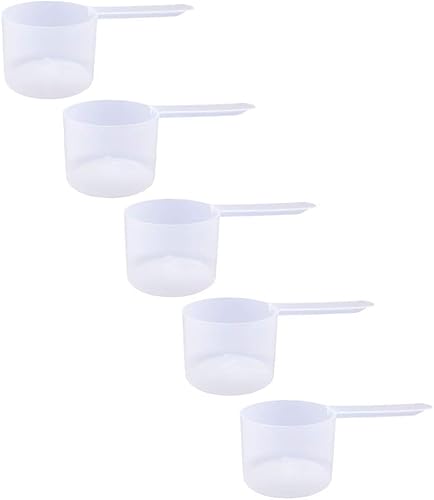 Miniatura 12 de Cuchara medidora de plástico, (35 cc 2.5 cucharadas 1.25 fl oz. 1.2 fl oz) Cucharas de mango largo para polvos, gránulos, café, alimentos