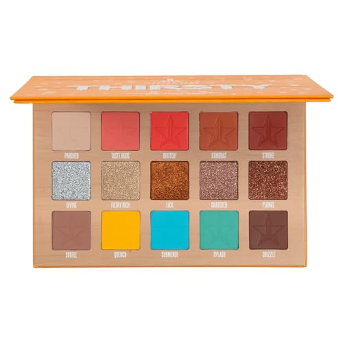 Jeffree Star Cosmetics Thirsty Palette, 15 x 1.5g Eyeshadow Collection,