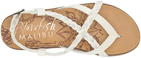 Blowfish Malibu Kids Girls Foxtail-k Sandal, Coconut/White Meteorite, 1 Little Kid | Image 4