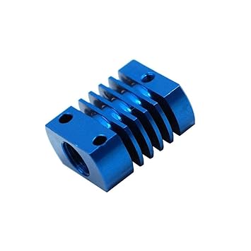 ATORSE 3D Printer Accessories Aluminum Alloy Heat Sink Compatible with Mk10 Extruder Blue