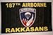 NEOPlex Economy 3' x 5' Military Flag - 187th Airborne Rakkasans