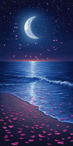 Peinture Diamant Lune DIY : Créez Votre Décoration Murale Salon en Kit 5D