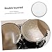 TOGEVAL Drum Skin Replacement Dual Percussion Drum Skin Translucent Accessory and Lightweight Design for Enhanced Performance