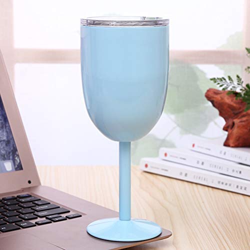 Copos de vinho de aço inoxidável com isolamento térmico de parede da Lioobo