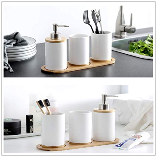 Ensemble Accessoires Salle de Bain Céramique Mate OnePine