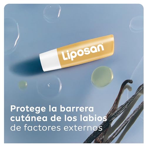 Liposan Vainilla (1 x 5,5 ml), bálsamo labial de cuidado intensivo, cacao de labios de textura ligera, bálsamo hidratante para unos labios suaves y tersos - imagen 3