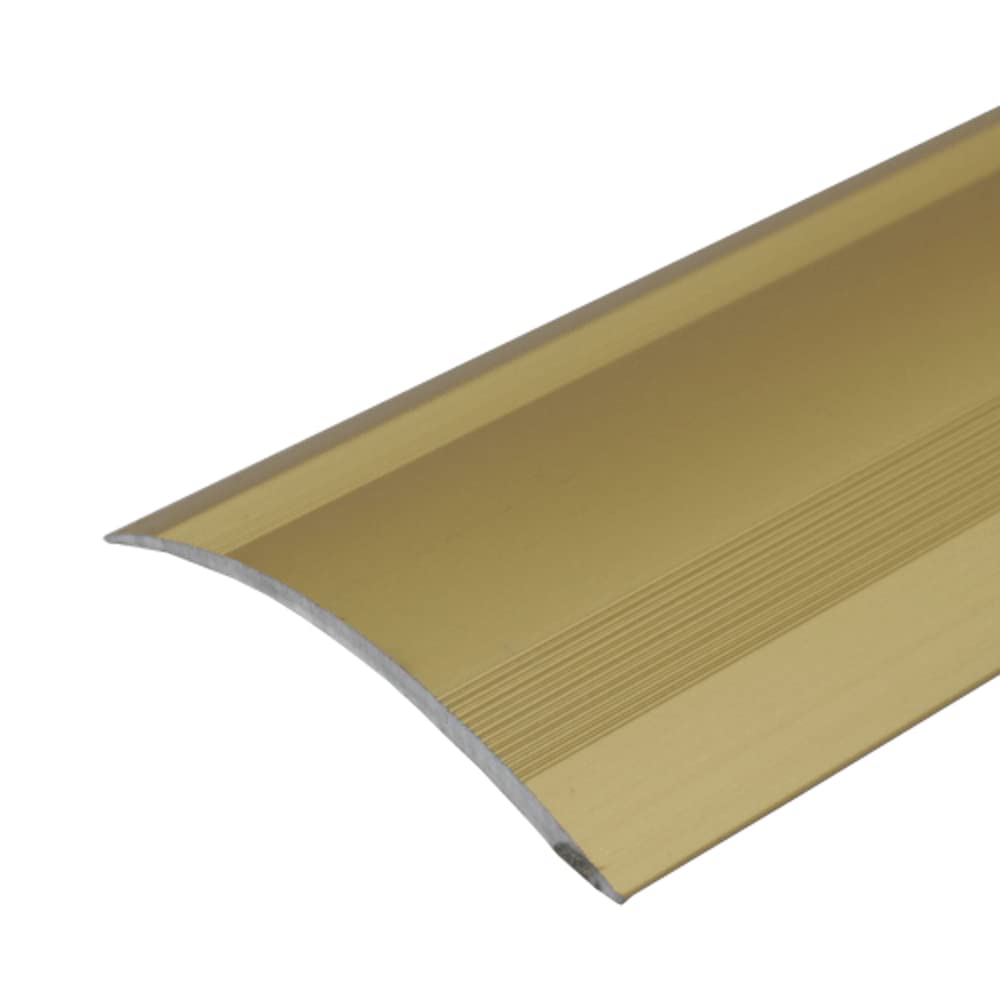 Cayrus Gold A49 61Mm Anodised Aluminium Self Adhesive Door Threshold Ramp Profile - 1.0M