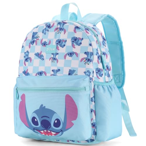 Disney Stitch Backpack 14 Lightweight Elementary School Backpack for Kids