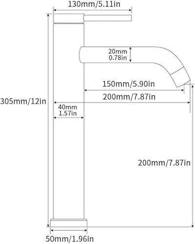 Miniatura 6 de Grifo de baño con manija de una sola palanca para fregadero 1 agujero níquel cepillado lavabo grifos de arco alto acero inoxidable baño lavabo grifo