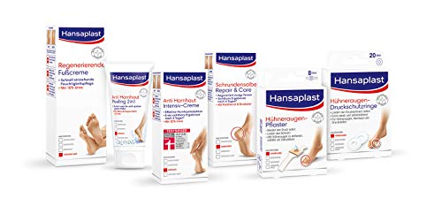 Hansaplast Anti-eelt, 2-in-1 peeling, per stuk verpakt (75 ml), eeltverwijdering met puimsteen en bergzout, voetpeeling voor direct fluweelzachte voeten - Image 3