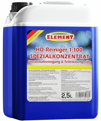 Pulitore ad ultrasuoni alcalino | Concentrato 1:100 | Detergente per lavaggio parti | Sgrassatore | 2,5 litri | Concentrato per la pulizia di ricambi auto | ad esempio carburatori, teste
