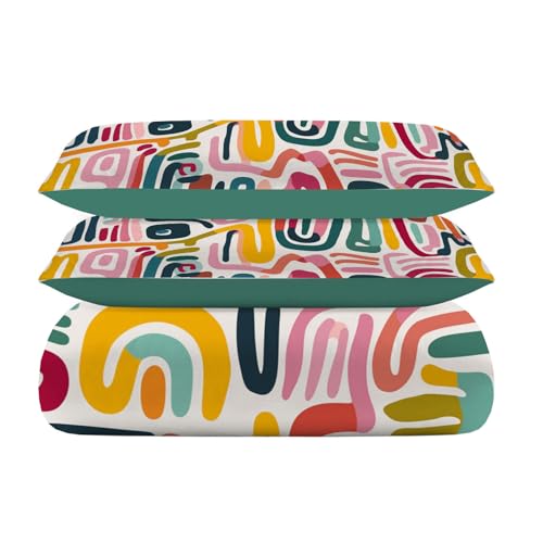 Ensemble de literie 140x200 housse de couette fermeture éclair 3D