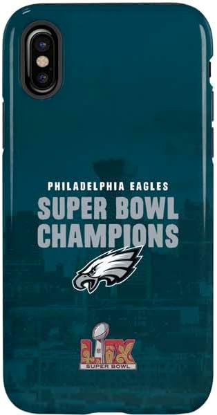 Skinit Pro Phone Case Compatible with iPhone X - Officially Licensed NFL Philadelphia Eagles Retro Logo Design
