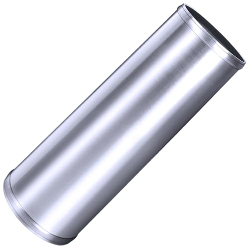 AICARS Straight Exhaust Pipe L 11.81" (300mm) OD 3.5"/89mm Inlet Aluminum Pipe Air Intake Tube Intercooler Piping for Auto Car