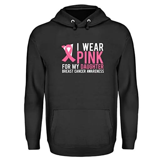Generic I Wear Pink for My Daughter – Breast Cancer Awareness – medvetenhet om bröstcancer, kräftdjur – unisex huvtröja