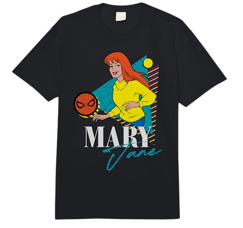 Marvel Spider-Man Retro '90s Couples Matching Mary Jane Comfort Colors Adult Heavyweight T-Shirt
