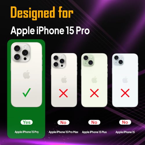 Image of Zapcase Crystal Clear Back case for iPhone 15 Pro | PC Back | TPU Bumper with Inner Rubber Grip | Metal Camera Guard Bezel | Metal Buttons | Scratch Resistant Cover | 2 Layer Edge Protection | Orange