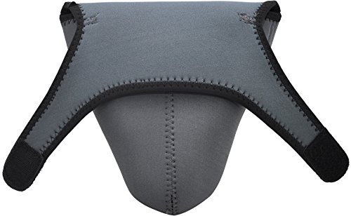 Tronixpro Small Reversible Neoprene Stretchy Wrap Case For Up To 7.25" H X 6.5" W Cameras, Black & Gray. For Canon Nikon Olympus Samsung Cameras And More With Fiber Cloth #TOP4